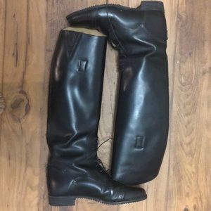 Black riding boots